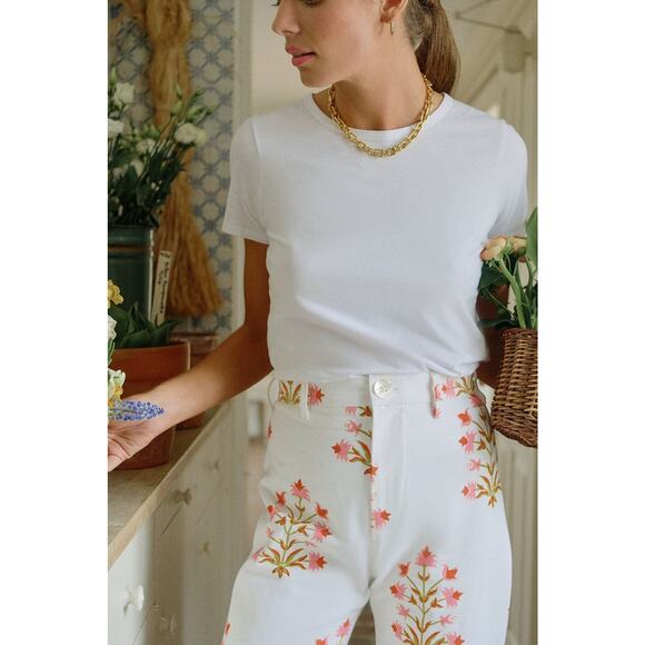 Sz Blockprints Disco Pants Lily Print - L - Picture 6 of 6